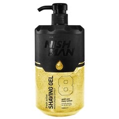 Skutimosi gelis Nishman Shaving Gel N.8 Gold One vyrams, 1000 ml kaina ir informacija | Skutimosi priemonės ir kosmetika | pigu.lt