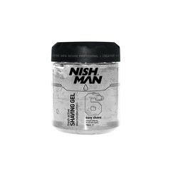 Skutimosi gelis Nishman Shaving Gel N.6 Colorless vyrams, 750 ml kaina ir informacija | Skutimosi priemonės ir kosmetika | pigu.lt