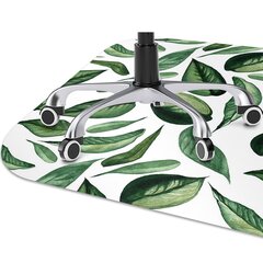 Apsauginis grindų kilimėlis Decormat Žali lapai, 100x70 cm, įvairių spalvų kaina ir informacija | Biuro kėdės | pigu.lt