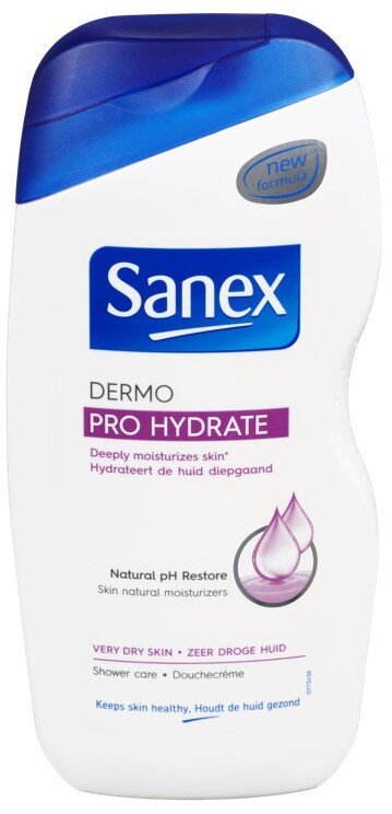 Dušo želė Sanex Dermo Pro Hydrate, 2 x 500 ml kaina ir informacija | Dušo želė, aliejai | pigu.lt