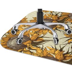 Apsauginis grindų kilimėlis Decormat Retro saulėgrąžos, 100x70 cm, įvairių spalvų kaina ir informacija | Biuro kėdės | pigu.lt
