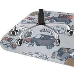 Apsauginis grindų kilimėlis Decormat Klasikiniai automobiliai, 100x70 cm, įvairių spalvų цена и информация | Офисные кресла | pigu.lt