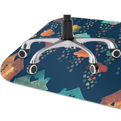 Apsauginis grindų kilimėlis Decormat Spalvoti namai, 100x70 cm, įvairių spalvų kaina ir informacija | Biuro kėdės | pigu.lt