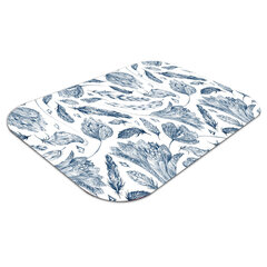 Apsauginis grindų kilimėlis Decormat Mėlyni lapai, 100x70 cm, įvairių spalvų kaina ir informacija | Biuro kėdės | pigu.lt