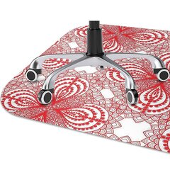 Apsauginis grindų kilimėlis Decormat Raudoni nėriniai, 100x70 cm, įvairių spalvų цена и информация | Офисные кресла | pigu.lt