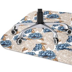 Apsauginis grindų kilimėlis Decormat Mėlynos gėlės, 100x70 cm, įvairių spalvų kaina ir informacija | Biuro kėdės | pigu.lt