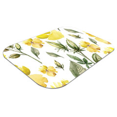 Apsauginis grindų kilimėlis Decormat Geltonos gėlės, 100x70 cm, įvairių spalvų kaina ir informacija | Biuro kėdės | pigu.lt