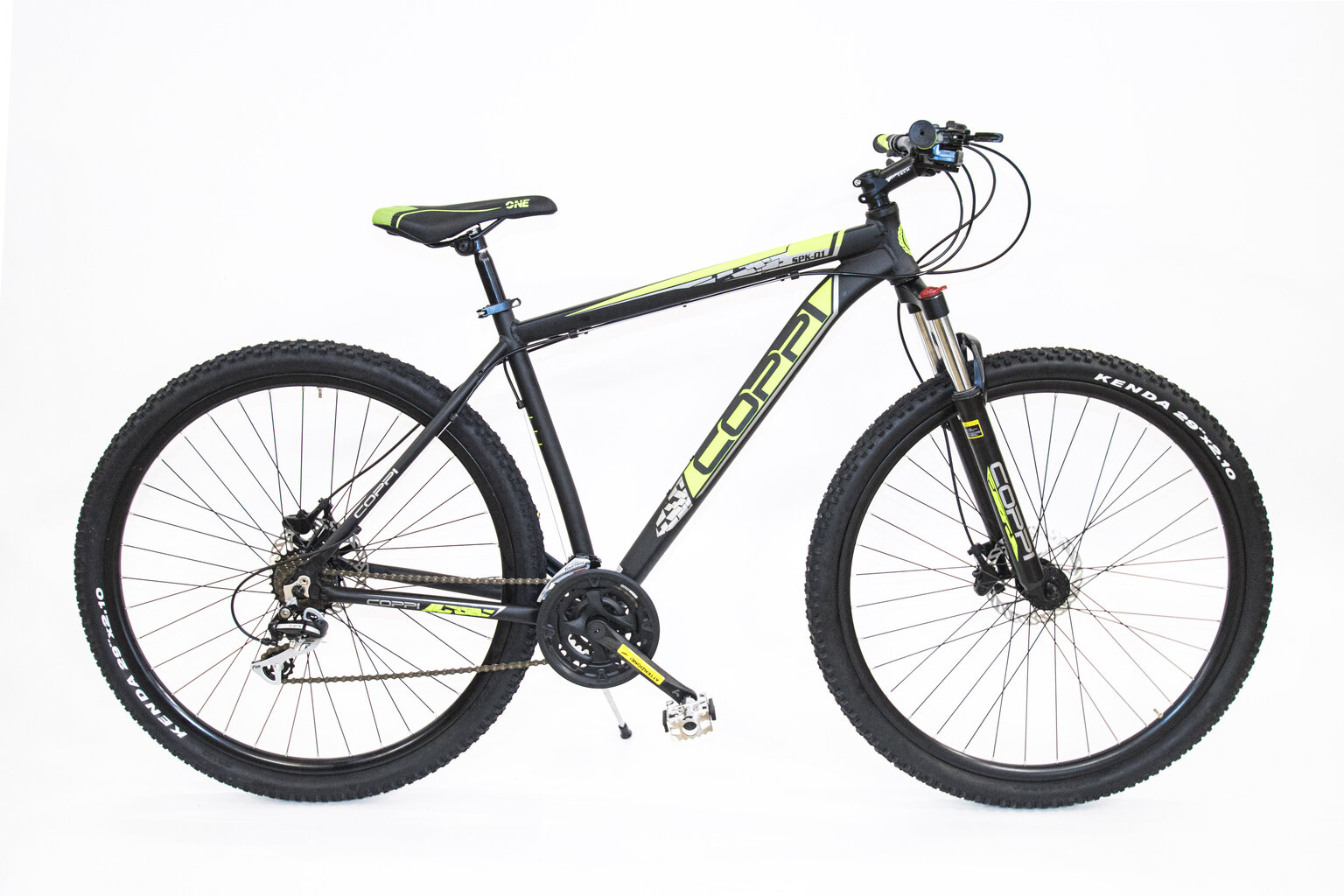 Prekė su pažeidimu. BICYCLE 29" MTB BLACK/GREEN/8001446121207 COPPI, Rėmas 20 kaina ir informacija | Prekės su pažeidimu | pigu.lt