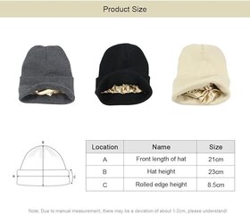 TOEECY женская вязаная шапка с атласной подкладкой цена и информация | Женские шапки | pigu.lt