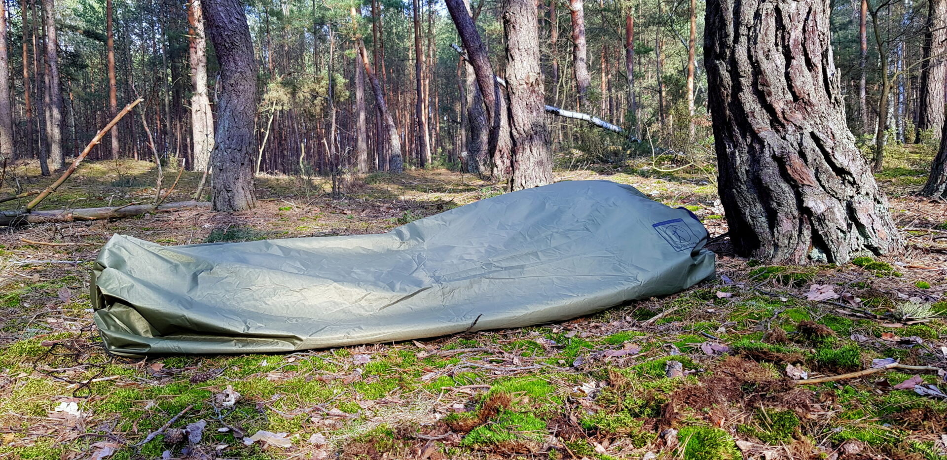 Termo antklodė su gobtuvu Bushmen, 2x1.4 m, žalias kaina ir informacija | Miegmaišiai | pigu.lt