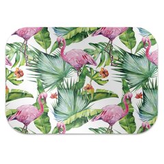 Apsauginis grindų kilimėlis Decormat Lapai ir flamingos, 120x90 cm, įvairių spalvų kaina ir informacija | Biuro kėdės | pigu.lt