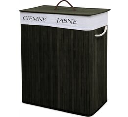 Bambukinė skalbinių dėžė Mensen, 100 l kaina ir informacija | Vonios kambario aksesuarai | pigu.lt