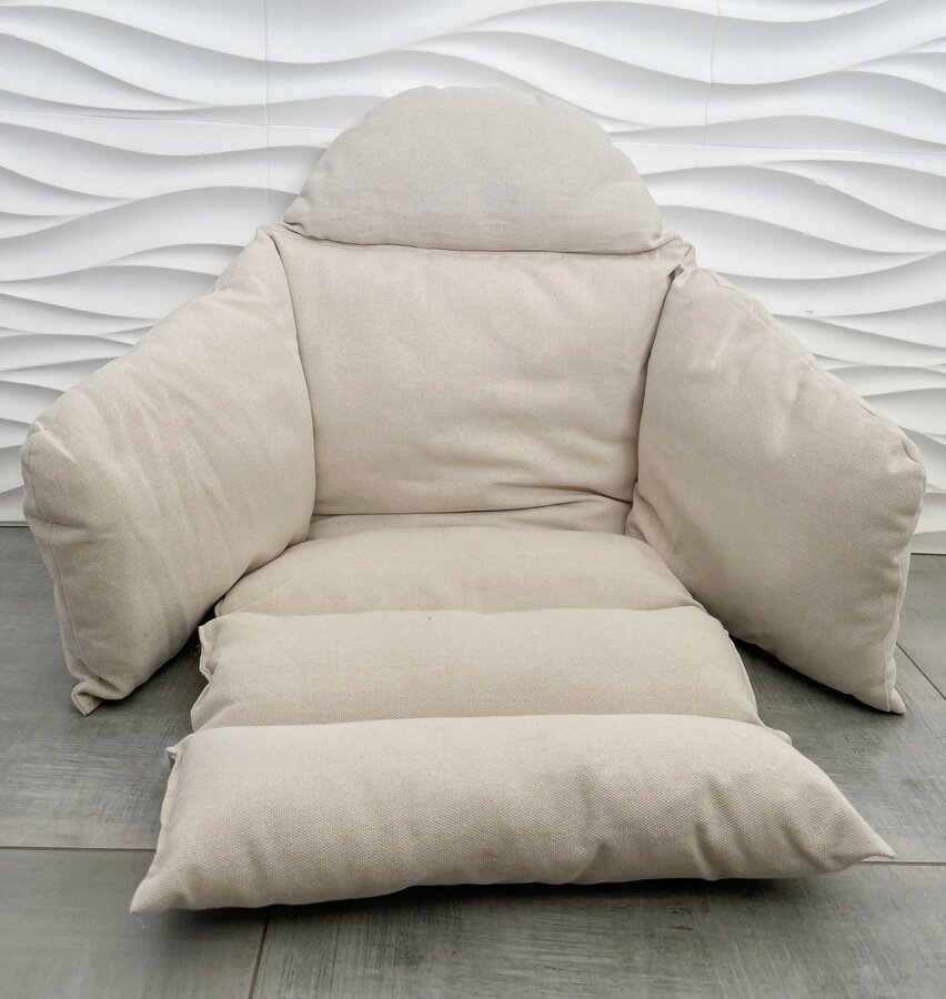 Pakabinamas fotelis Fluxar 60 cm, šviesus kaina ir informacija | Lauko kėdės, foteliai, pufai | pigu.lt