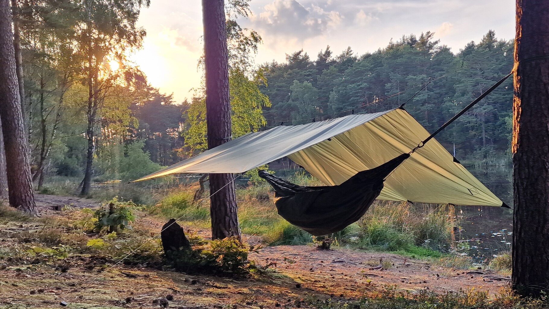 Baldakimas Bushmen Easy, žalias kaina ir informacija | Palapinės | pigu.lt