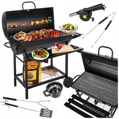 Medžio anglių kepsninė Five-Star Grill&Chill, 71 x 35 cm, juoda kaina ir informacija | Kepsninės, griliai | pigu.lt