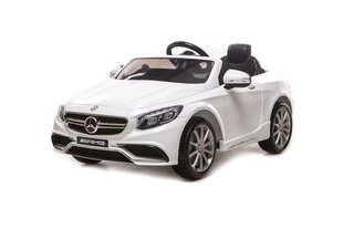 Vienvietis vaikiškas elektromobilis Super Toys Mercedes S63 AMG HL169, baltas цена и информация | Электромобили для детей | pigu.lt