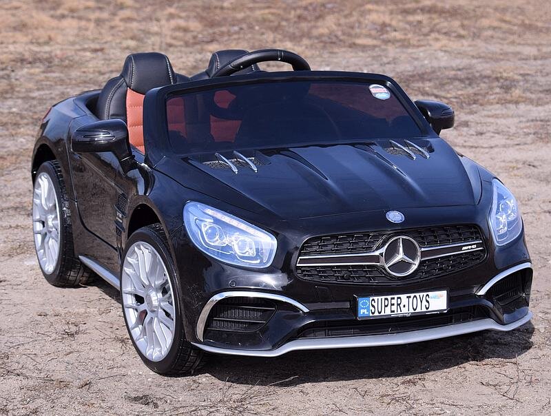 Dvivietis vaikiškas elektromobilis Super Toys Mercedes SL65 AMG XMX602, juodas kaina ir informacija | Elektromobiliai vaikams | pigu.lt