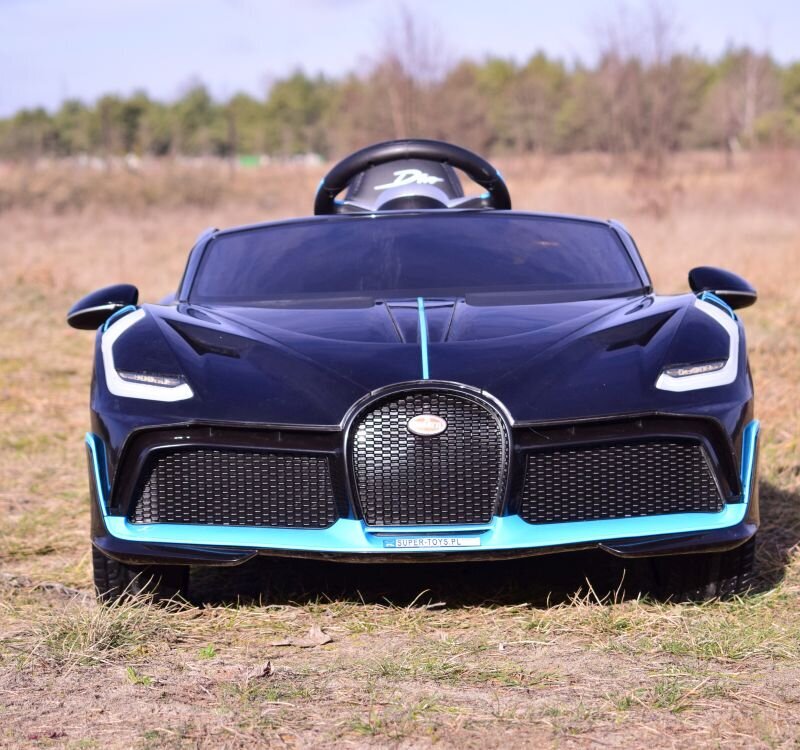 Vienvietis vaikiškas elektromobilis Super Toys Bugatti Divo HL338, juodas kaina ir informacija | Elektromobiliai vaikams | pigu.lt