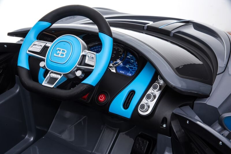 Vienvietis vaikiškas elektromobilis Super Toys Bugatti Divo HL338, juodas kaina ir informacija | Elektromobiliai vaikams | pigu.lt