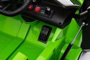 Dvivietis vaikiškas elektromobilis Super Toys Lamborghini SVJ HL328, žalias kaina ir informacija | Elektromobiliai vaikams | pigu.lt