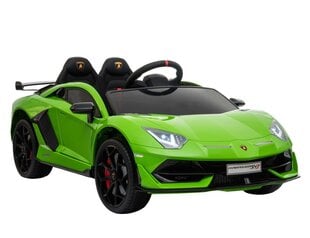 Dvivietis vaikiškas elektromobilis Super Toys Lamborghini SVJ HL328, žalias цена и информация | Электромобили для детей | pigu.lt