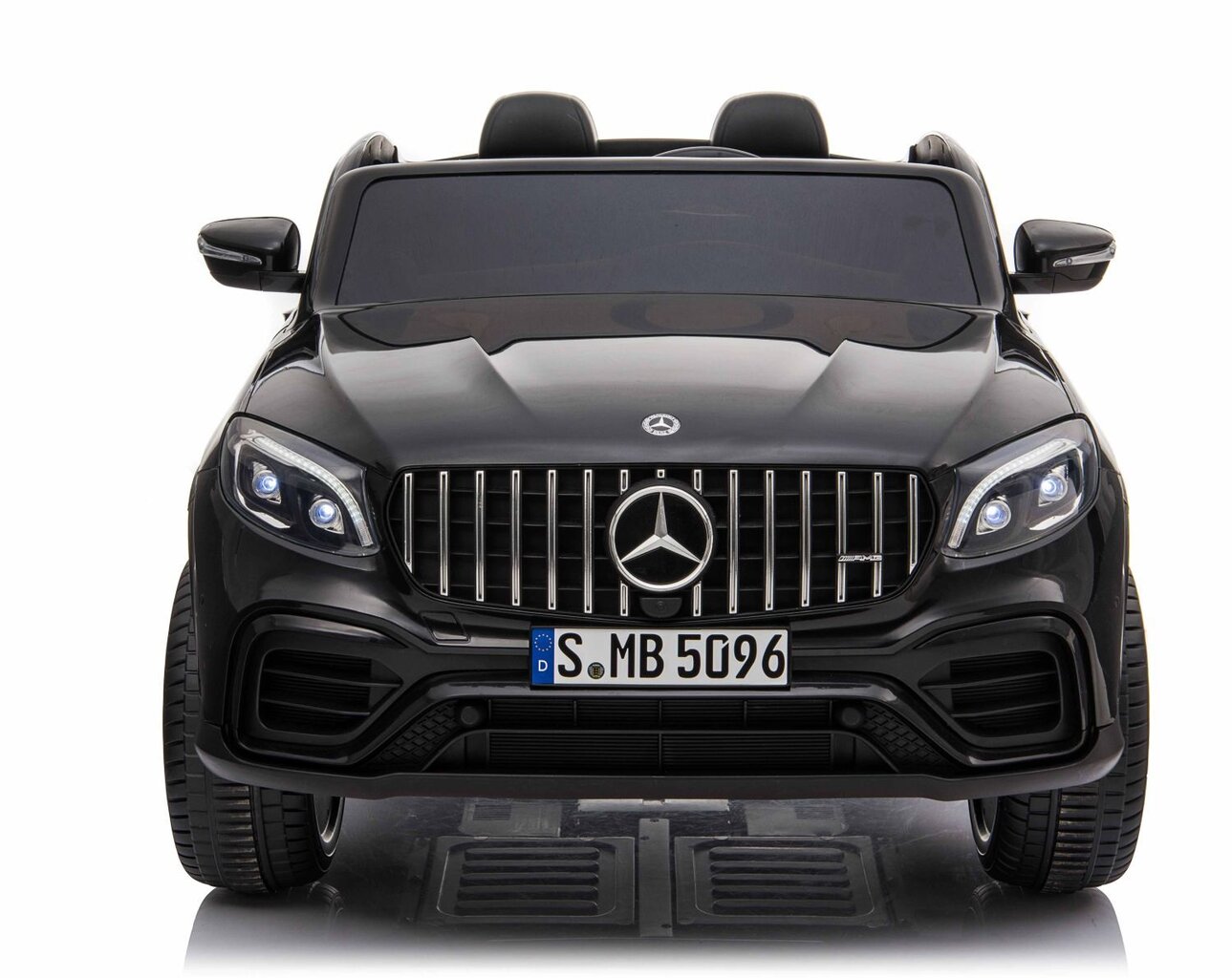 Dvivietis vaikiškas elektromobilis Super Toys Mercedes GLC 63s XMX608, juodas kaina ir informacija | Elektromobiliai vaikams | pigu.lt