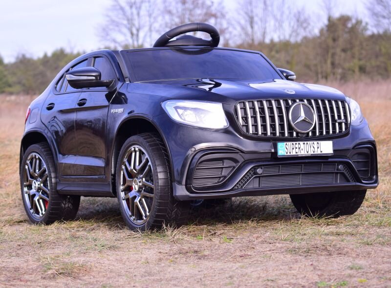 Vienvietis vaikiškas elektromobilis Super Toys Mercedes GLC 63S AMG QLS5688, juodas цена и информация | Elektromobiliai vaikams | pigu.lt