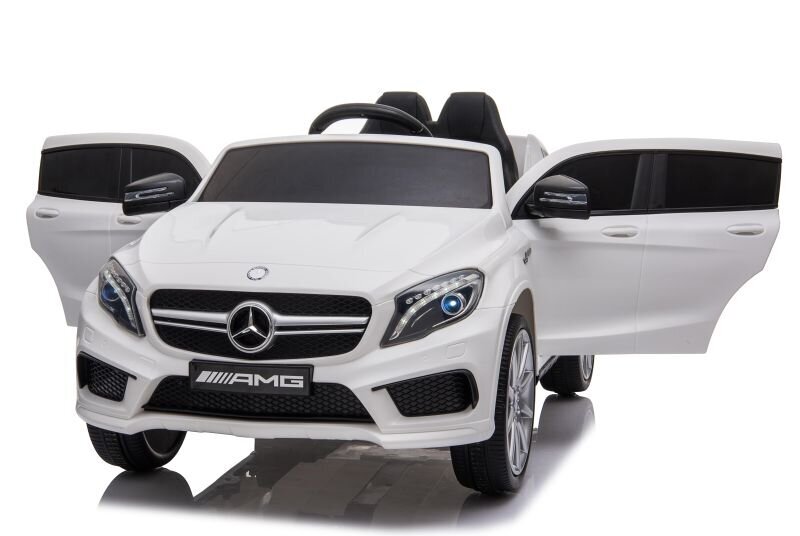 Dvivietis vaikiškas elektromobilis Super Toys Mercedes AMG GLA 45 HZB-188-1, baltas kaina ir informacija | Elektromobiliai vaikams | pigu.lt