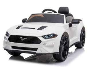 Vienvietis vaikiškas elektromobilis Super Toys Ford Mustang GT, baltas kaina ir informacija | Elektromobiliai vaikams | pigu.lt