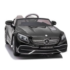 Dvivietis vaikiškas elektromobilis Super Toys Mercedes Maybach S650 ZB188, juodas цена и информация | Электромобили для детей | pigu.lt