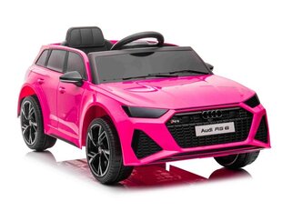 Vienvietis vaikiškas elektromobilis Super Toys Audi RS 6 BRD-2118, rožinis цена и информация | Электромобили для детей | pigu.lt