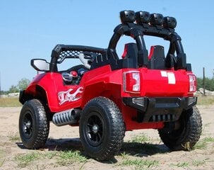 Dvivietis vaikiškas elektromobilis Super Toys Jeep 801AIR, raudonas цена и информация | Электромобили для детей | pigu.lt