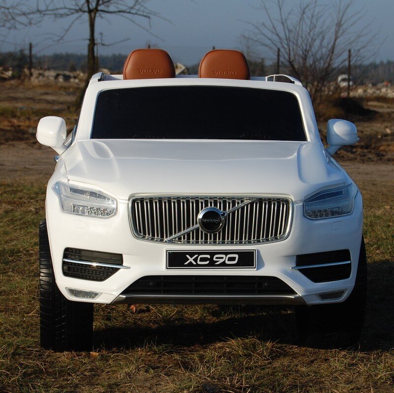 Dvivietis vaikiškas elektromobilis Super Toys Volvo XC 90, baltas kaina ir informacija | Elektromobiliai vaikams | pigu.lt