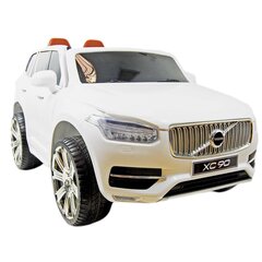 Dvivietis vaikiškas elektromobilis Super Toys Volvo XC 90, baltas цена и информация | Электромобили для детей | pigu.lt