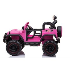 Dvivietis vaikiškas elektromobilis Super Toys Mega Jeep Perfect HP-002B, rožinis цена и информация | Электромобили для детей | pigu.lt