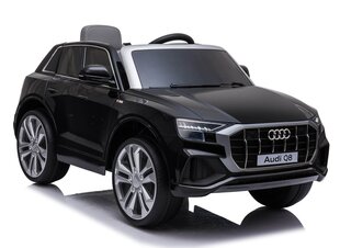 Vienvietis vaikiškas elektromobilis Super Toys Audi Q8 JJ2066, juodas kaina ir informacija | Elektromobiliai vaikams | pigu.lt