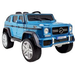 Dvivietis vaikiškas elektromobilis Super Toys Mercedes Benz Maybach G650-S, mėlynas kaina ir informacija | Elektromobiliai vaikams | pigu.lt