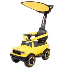 Stumiama mašinėlė su stogeliu Super Toys, geltona kaina ir informacija | Žaislai kūdikiams | pigu.lt