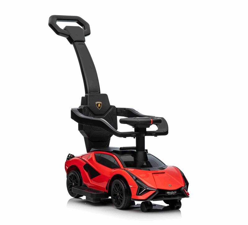 Paspiriama mašinėlė Super Toys Lamborghini Sian FKP 37 QLS996T, raudona kaina ir informacija | Žaislai kūdikiams | pigu.lt