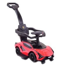 Paspiriama mašinėlė Super Toys Lamborghini Sian FKP 37 QLS996T, raudona kaina ir informacija | Žaislai kūdikiams | pigu.lt