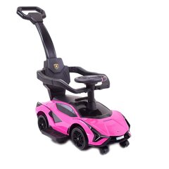 Paspiriama mašinėlė Super Toys Lamborghini Sian FKP 37 QLS996T, rožinė kaina ir informacija | Žaislai kūdikiams | pigu.lt