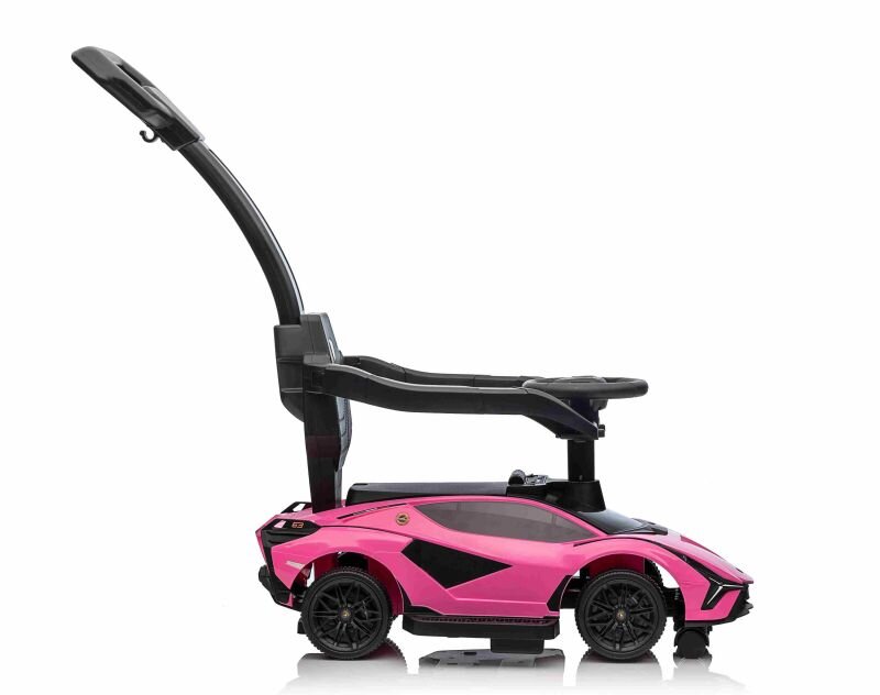 Paspiriama mašinėlė Super Toys Lamborghini Sian FKP 37 QLS996T, rožinė kaina ir informacija | Žaislai kūdikiams | pigu.lt