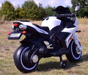 Vaikiškas akumuliatorinis motociklas Super Toys KR320, baltas kaina ir informacija | Elektromobiliai vaikams | pigu.lt