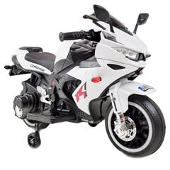 Vaikiškas akumuliatorinis motociklas Super Toys KR320, baltas kaina ir informacija | Elektromobiliai vaikams | pigu.lt