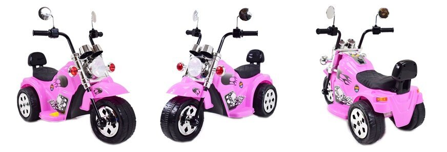 Vaikiškas akumuliatorinis motociklas Super Toys Chopper LL777, rožinis kaina ir informacija | Elektromobiliai vaikams | pigu.lt