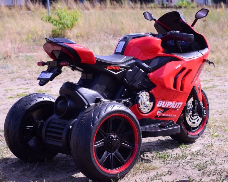 Vaikiškas akumuliatorinis motociklas Super Toys BPD-818, raudonas kaina ir informacija | Elektromobiliai vaikams | pigu.lt