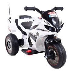 Vaikiškas akumuliatorinis policijos motociklas Super Toys GTM5588A, baltas kaina ir informacija | Elektromobiliai vaikams | pigu.lt
