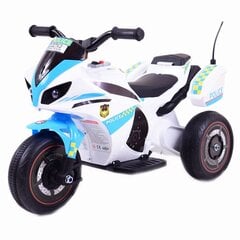 Vaikiškas akumuliatorinis policijos motociklas Super Toys GTM5588A, baltas/mėlynas цена и информация | Электромобили для детей | pigu.lt