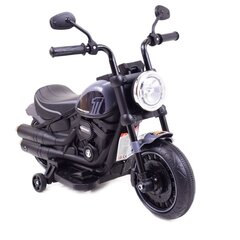 Vaikiškas akumuliatorinis motociklas Super Toys Chopper AHL008, juodas kaina ir informacija | Elektromobiliai vaikams | pigu.lt