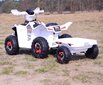 Vaikiškas akumuliatorinis keturratis su priekaba Super Toys Quad XMX630T, baltas цена и информация | Elektromobiliai vaikams | pigu.lt